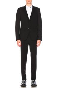 Givenchy Peak Lapel Suit In Black