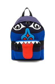 Givenchy Printed Backpack In Blue,stripes