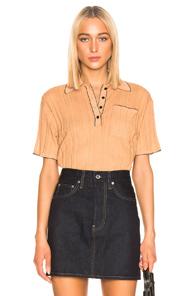 Acne Studios Karina Knit Top In Brown,neutral