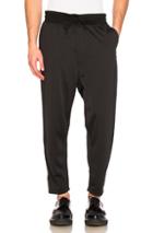Junya Watanabe Nylon Cotton Loopback Sweatpants In Black