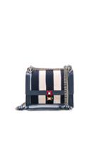 Fendi Striped Kan L Shoulder Bag In Stripes,blue