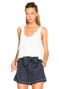 3.1 Phillip Lim Twisted Hem Tank Top In White