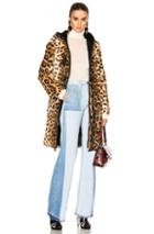 No. 21 Fur Coat In Neutrals,animal Print