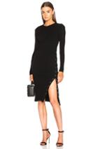 Fleur Du Mal Knit Dress With Side Snaps In Black