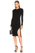 Fleur Du Mal Knit Dress With Side Snaps In Black