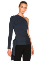 Cushnie Et Ochs One Shoulder Sweater In Blue