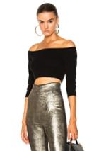Theperfext Angel Off The Shoulder Top In Black