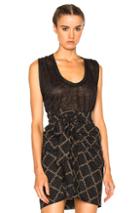 Isabel Marant Maik Tank In Black,gray