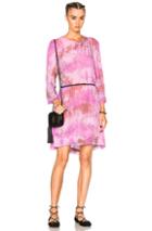 Raquel Allegra Swing Dress In Pink,ombre & Tie Dye