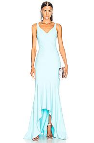 Cinq A Sept Sade Gown In Blue