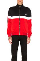 Givenchy Track Jacket In Black,red,stripes,white