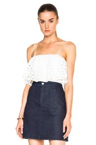 Nicholas Flare Top In White
