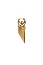 Fendi Logo Single Earring In Metallic