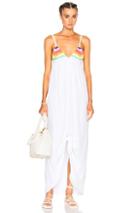 Mara Hoffman Crochet Tie Front Dress In White