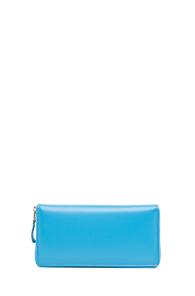 Comme Des Garcons Classic Long Wallet In Blue