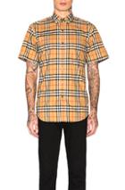 Burberry Jameson Tapered Shirt In Neutral,plaid