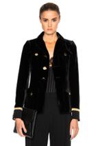 Givenchy Velvet Jacket In Black