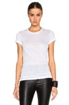 Isabel Marant Madras Linen Tee In White