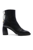 Reike Nen Square Ribbon Half Boots In Black