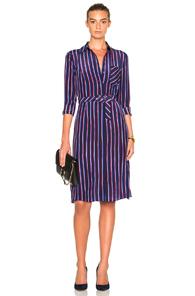 Altuzarra Marian Dress In Blue,stripes