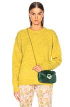 Acne Studios Samara Sweater In Yellow