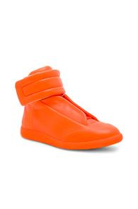 Maison Margiela Future High Top In Neon,orange