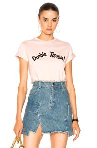 Alexachung Double Trouble Boxy Tee In Pink