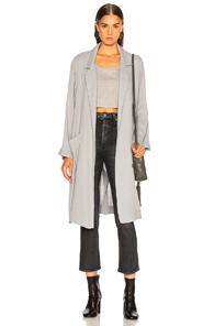 Raquel Allegra Short Trench In Blue