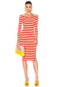 Altuzarra Socorro Dress In Pink,stripes,red