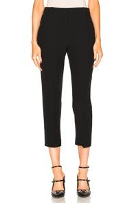 Alexander Mcqueen Cigarette Trousers In Black