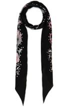 Rockins X Fwrd Exclusive Desert Trip Classic Skinny Scarf In Black,floral