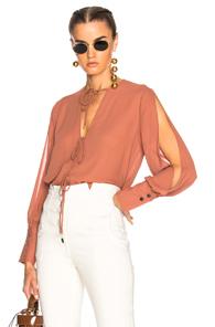 Rachel Comey Meryl Blouse In Brown