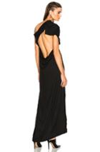 Ann Demeulemeester One Shoulder Asymmetric Dress In Black