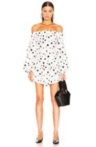 Miaou Heidi Dress In Polka Dots,white