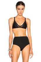 Ephemera Twist Back Bikini Top In Black