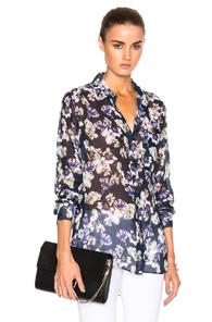 Marissa Webb Wesley Top In Blue,purple,floral