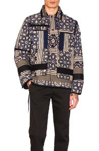 Craig Green Print Diamond Quilt Jacket In Floral,blue