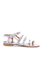 Laurence Dacade Leather Kindy Sandals In Metallics