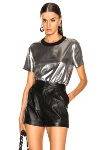 Rag & Bone Sloane Tee In Black,metallic