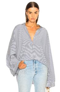 Nili Lotan Leah Shirt In Blue