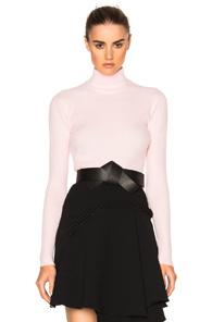 Carven Turtleneck Sweater In Pink