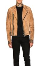 Sacai Leather Jacket In Neutrals