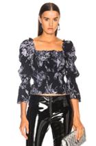 Cinq A Sept Adelaide Top In Blue,floral