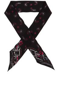 Rockins Guns N' Rockins Super Skinny Scarf In Black