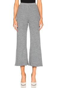 Jonathan Simkhai Rin Knit Pants In Gray