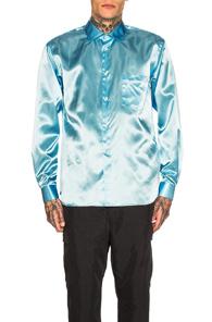 Comme Des Garcons Homme Plus Long Sleeve Tee In Blue