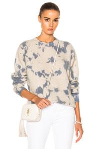 The Elder Statesman Fwrd Exclusive Hot Dye Crew In Blue,ombre & Tie Dye,neutrals