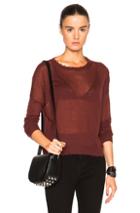 Helmut Lang Fine Cashmere Sweater In Red