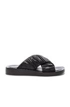 3.1 Phillip Lim Leather Nagano Slides In Black