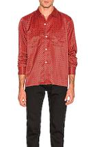 Needles Cut-off Bottom Classic Shirt In Abstract,red
